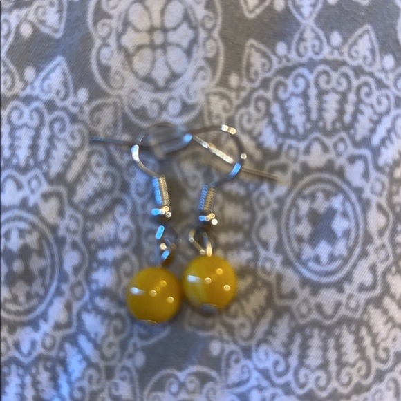 Yellow Earring set of 3 - Picture 4 of 4